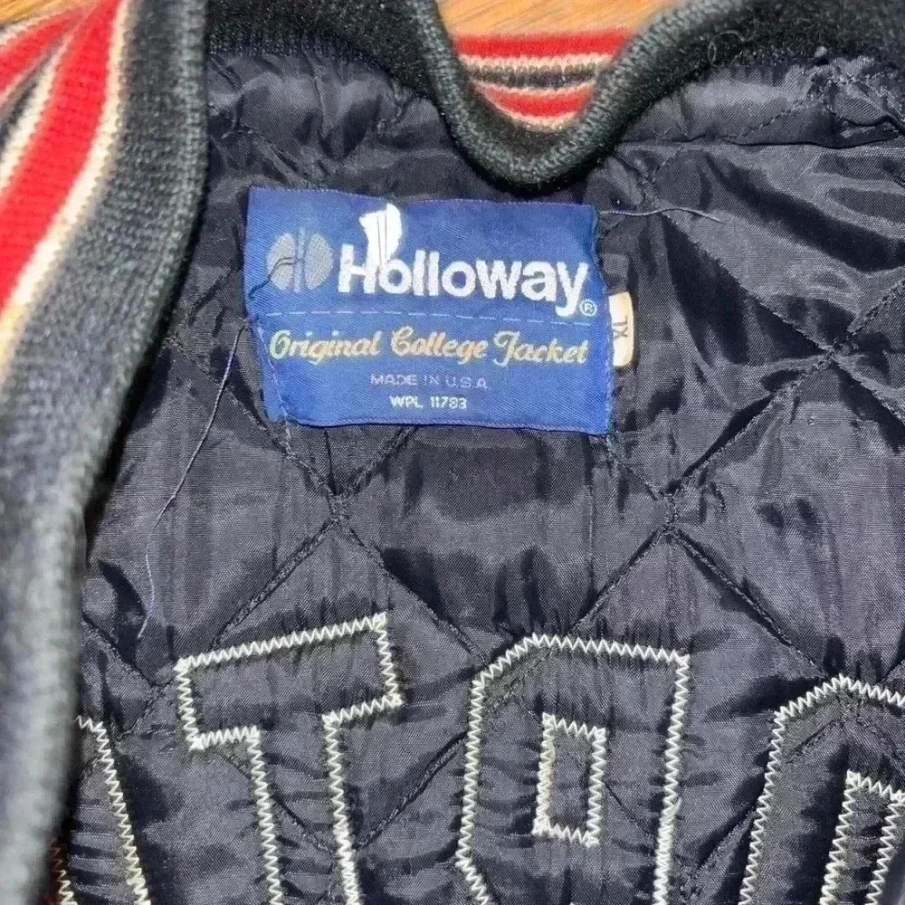 Vintage red and black varsity jacket  90s